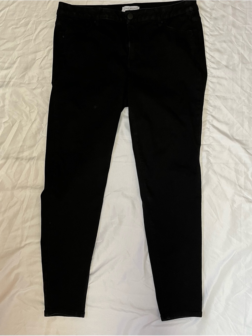 Lane Bryant Black Super Stretch Skinny Jeans Plus Size 18 XL Long
